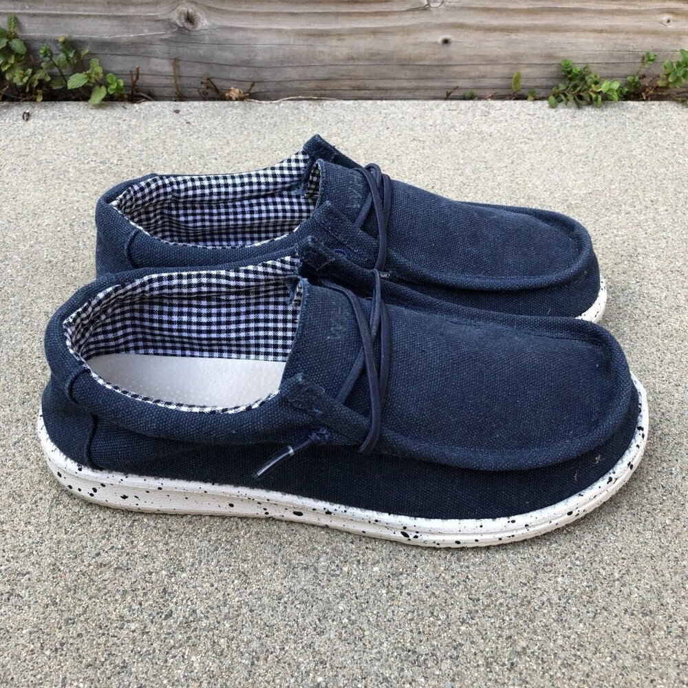 WHITIN Canvas Loafers Shoes EU 42 US 8.5 Blue Slip On Casual Comfort​